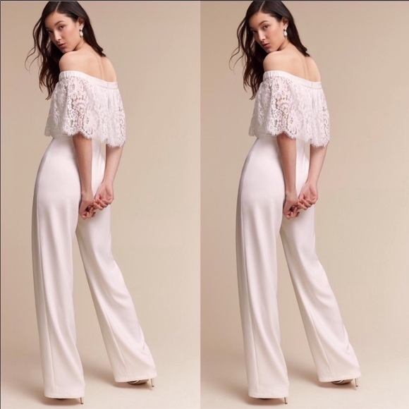 Brand new - Js collection BLACK off the shoulder jumpsuit - Picture 3 of 7